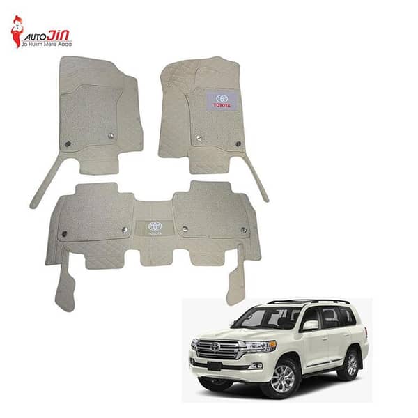 Sogo Luxury 9D Toyota Landcruiser Fj200 Mats With Carpet - Beige And Beige 2016-21