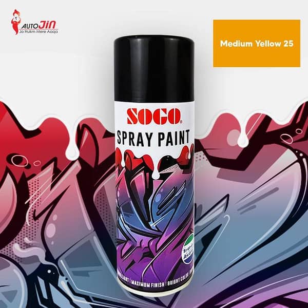 Sogo Spray Paint - Medium Yellow 25 - 400ml