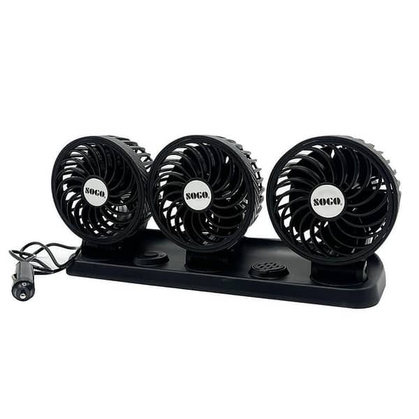 Sogo Long Neck Headed Fan  360° Adjustable - Single Head, Dual Head, Three Head - Car Cooling Fan