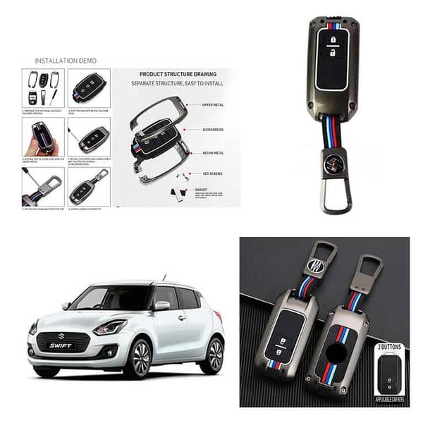 Suzuki Swift 2022 Key Cover With Metal Shell