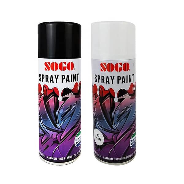 SOGO Spray Paint Combo - Black & White