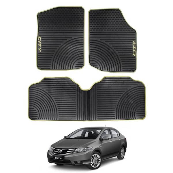 Honda City 2009-20 PVC Floor Mats - Black