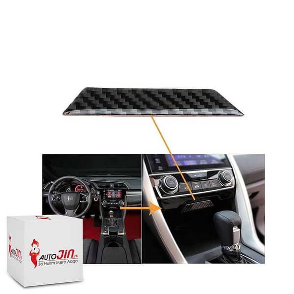 Honda Civic 2016-21 Interior Console Cover Carbon