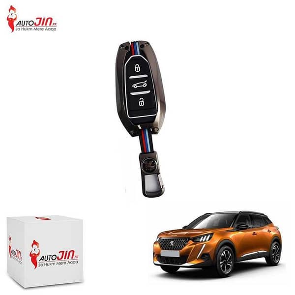 Peugeot 2008 Key Cover With Metal Shell