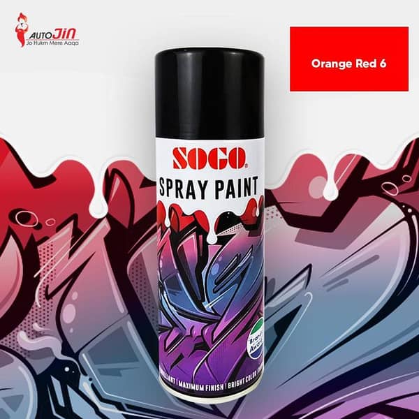 Sogo Spray Paint - Orange Red 6 - 400ml