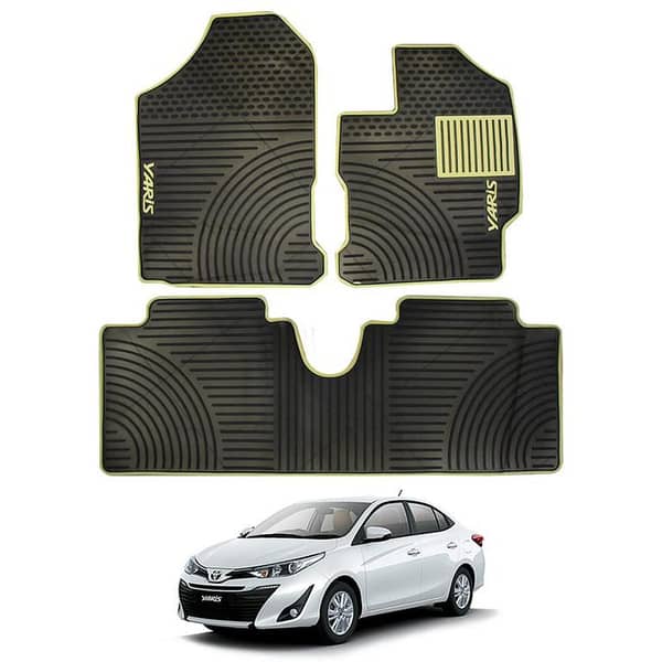 Toyota Yaris 2020-23 PVC Floor Mats - Black