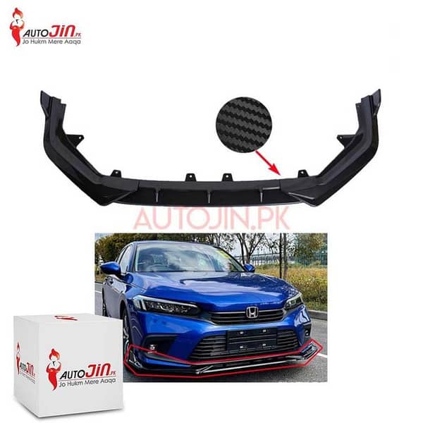 Honda Civic 2022-23 Front Bumper Lip Carbon Fiber