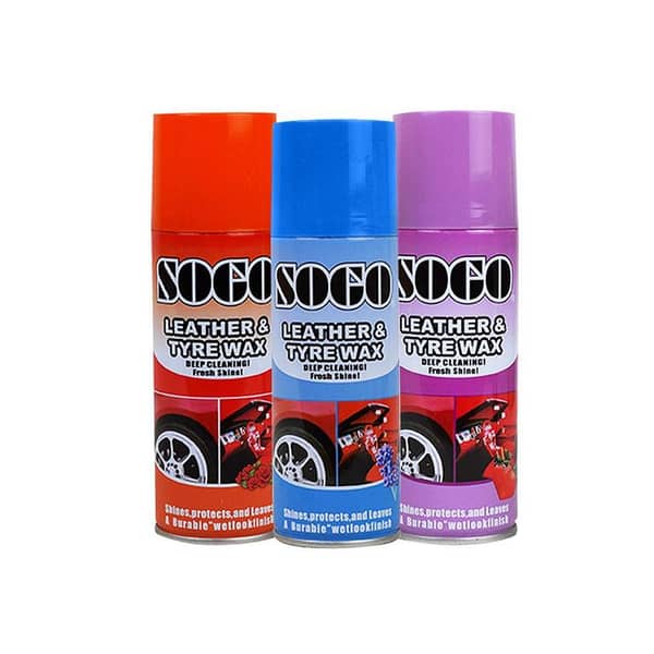 Autojin Sogo Dashboard Polish Leather And Tyre Wax Multicolor Pack of 3