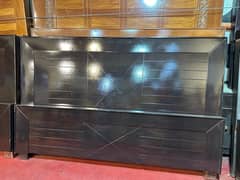 wooden bed