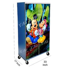 Kids Wooden Almari [337 0337 555] [kids Furniture]