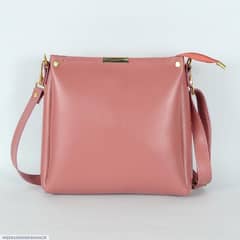 Girl's Rexine plain hand bag