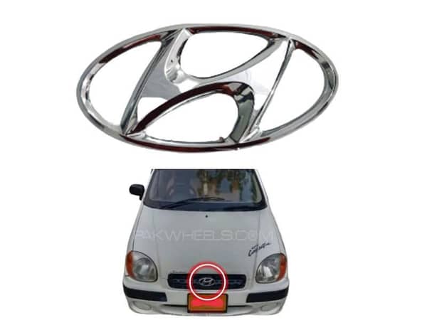 Front Monogram / Logo for Hyundai Santro 2003-2014 - Single Piece