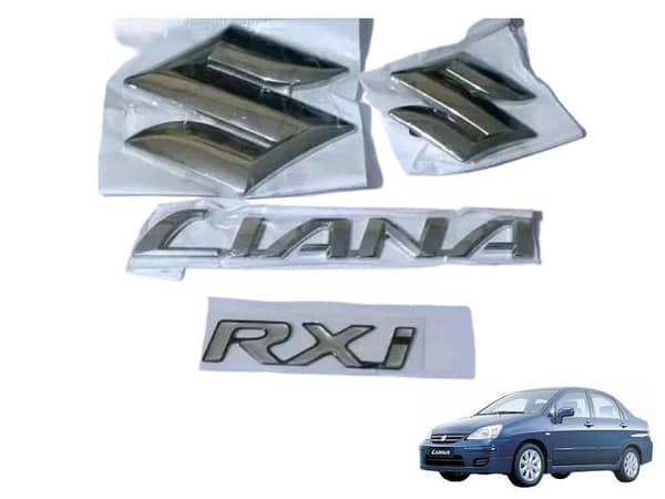 Full Set of Monogram Logo Emblems for Suzuki Liana 2006-2014