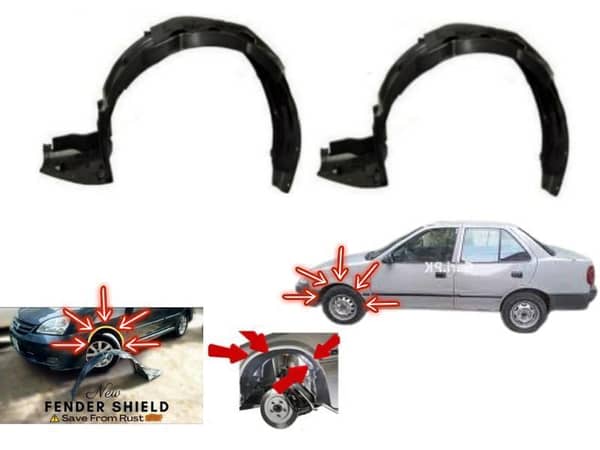 Suzuki Margalla Fender Shield Set | Front Left & Right | 1992-1998 | 2 Pieces