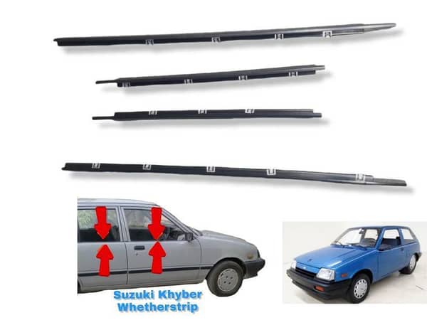 Suzuki Khyber Outer Weather Strip Set | 4 Pieces for All Doors