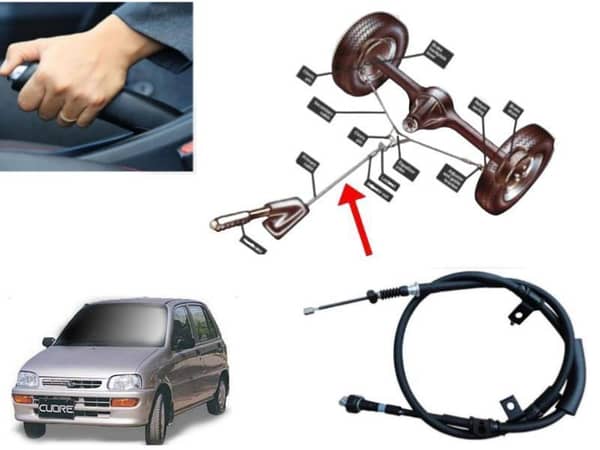 Daihatsu Cuore Hand Brake Cable (2000-2012) - Single Unit