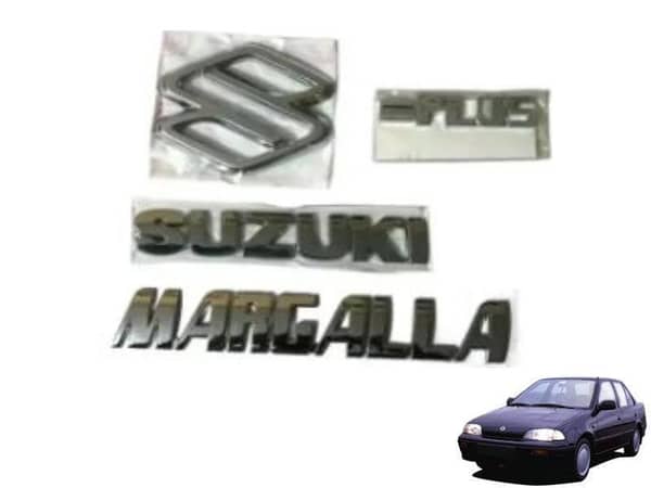 Suzuki Margalla 1992-1998 Emblem Monogram Set - 4 Pieces