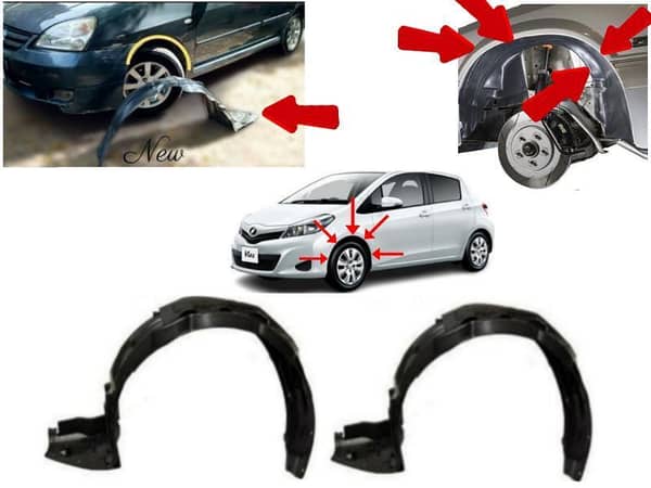 Toyota  Vitz 2012-2022 Fender Shield | 2 Pcs