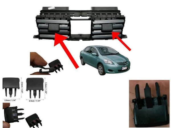 Toyota Corolla 2009- 2014 A/C Knobs | 2 Pieces | A/C Clips
