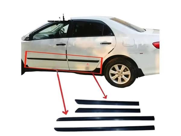 Toyota Corolla 2008-2012 Door Moulding Strip | Door Patti | 4 Pcs