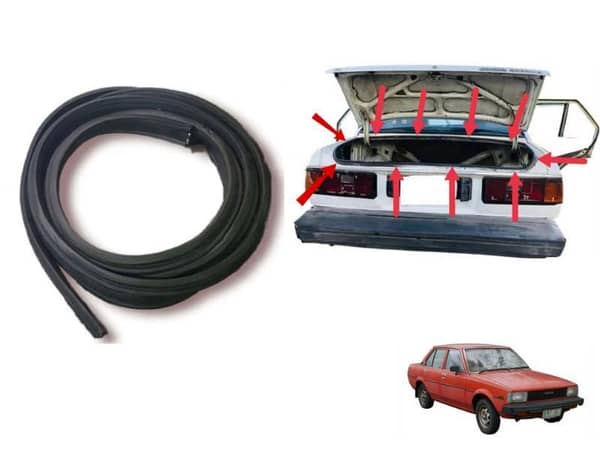 Toyota Corolla 1982 KE-70 Trunk Channel Rubber | Diggi Channel Rubber | 1 Pcs
