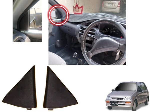 Daihatsu Cuore Mirror Cover | 2 Pieces | Inner Side Mirror Plate / Cover