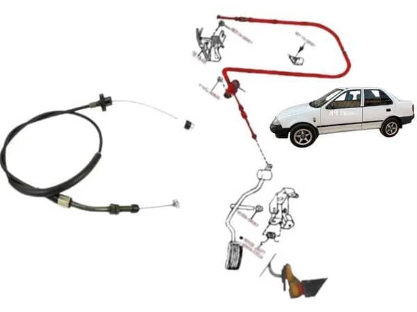 Suzuki Margalla Accelerator Cable (1992 - 1998) - Single Unit