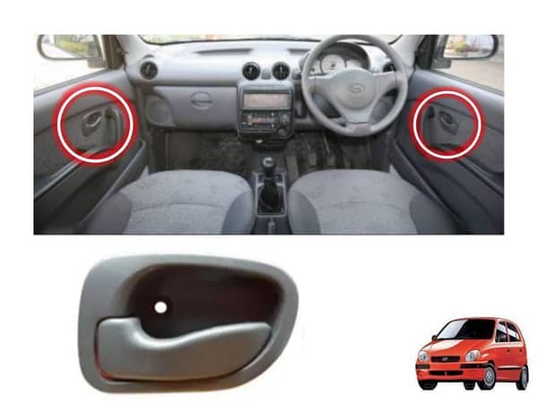 Left Side Interior Door Lock Handle for Hyundai Santro 2003-2017 | Single Unit