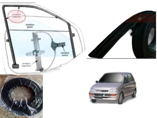 Daihatsu Cuore 2000-2012 Door Glass Window Channel | 2 Pcs