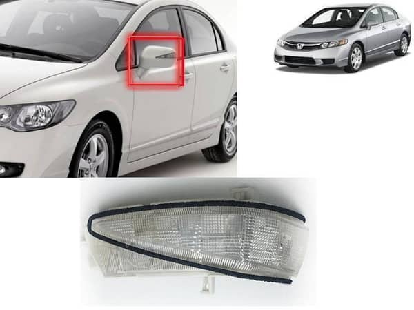 Honda Civic Reborn 2006-2012 Right Side Mirror Indicator - 1 Pcs