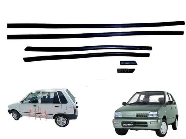 Suzuki Mehran 2012-2019 Door Molding | 6 Pcs | Body Molding