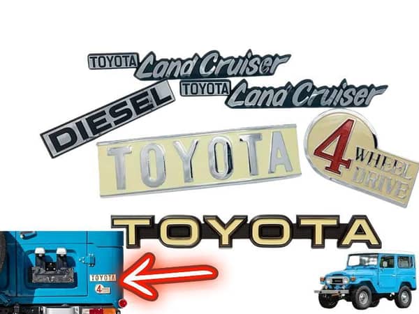 Toyota Land Cruiser Emblem FJ40 BJ40 40 Series 1969-1986 Emblem