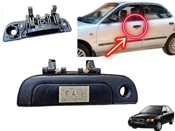 Front Left Outer Door Handle for Suzuki Baleno Models (1998-2005) - 1 Piece
