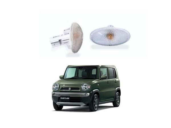 White Fender Indicator Set for Suzuki Hustler - 2 Pieces