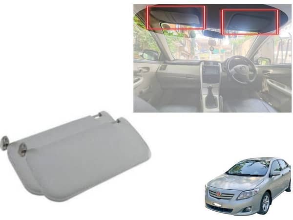 Toyota Corolla Xli 2009-2012 Roof Sun Visor Set - 2 Pieces
