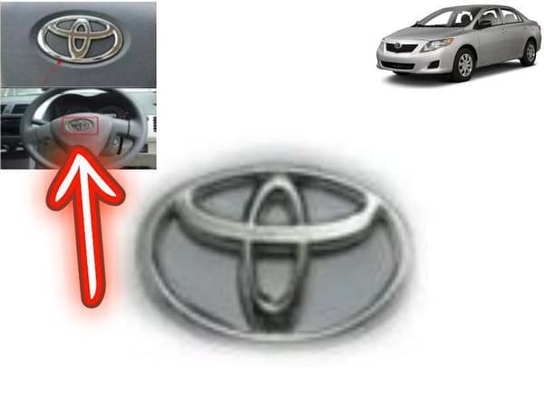 Toyota Corolla 2009-2014 Steering Wheel Logo Monogram