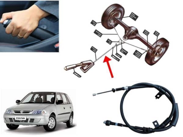 Hand Brake Cable for Suzuki Cultus (2007-2017) | 1 Piece