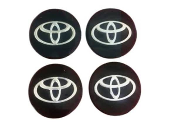 Toyota Wheel Center Cap Stickers | 4 Pieces | 2.2 Inches