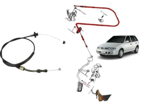 Suzuki Cultus 2000-2007 Non-EFI Accelerator Cable - 1 Piece