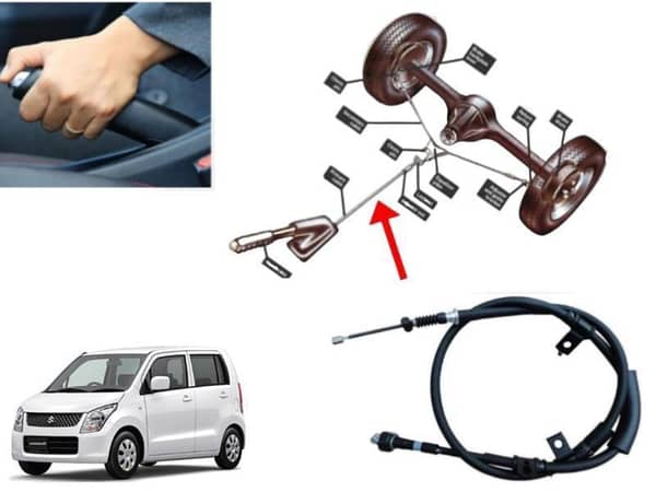 Left Side Hand Brake Cable for Suzuki Wagon R (2014-2024) - 1 Piece