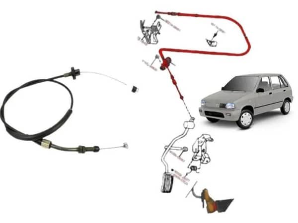 Suzuki Mehran Euro 2  Accelerator Cable  | 1 Piece |