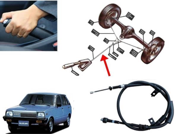 Hand Brake Cable for Suzuki FX (1980-1988) - 1 Piece