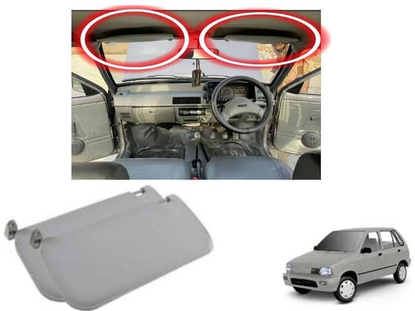 Suzuki Mehran 1988-2019 Interior Roof Sun Visor  | 2  Pcs