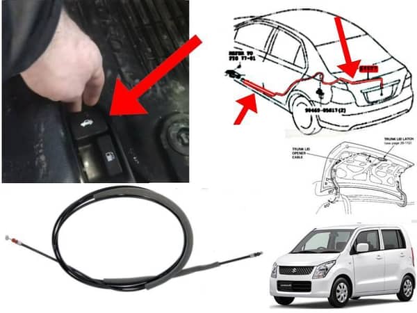 Trunk Release Cable for Suzuki Wagon R (2014-2024) - Diggi Cable