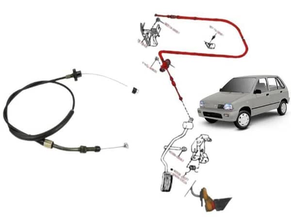 Suzuki Mehran 880cc  Accelerator Cable