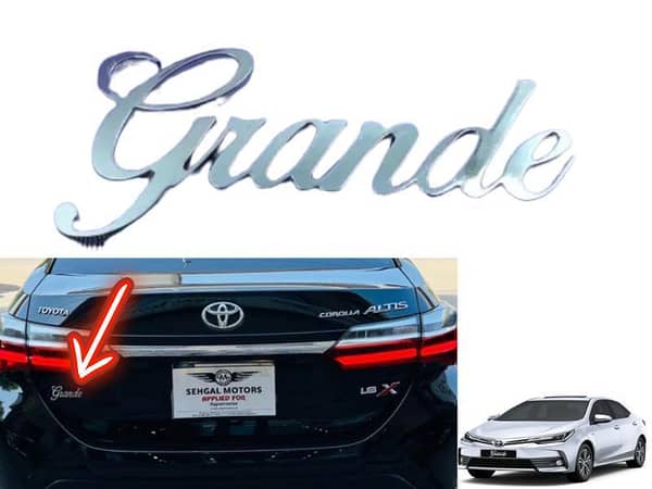 Toyota Corolla Grande Monogram 2014 - 2025 - Single Piece