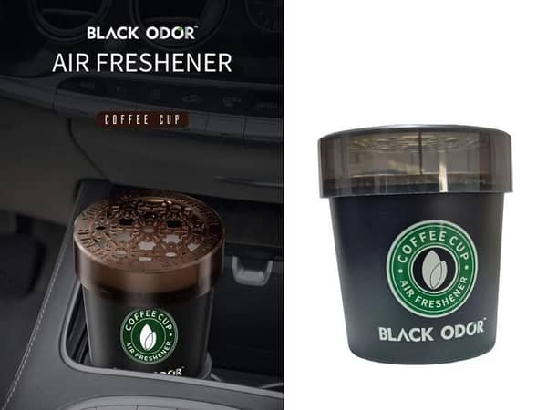 Coffee Cup Air Freshener - Black Odor for Cars