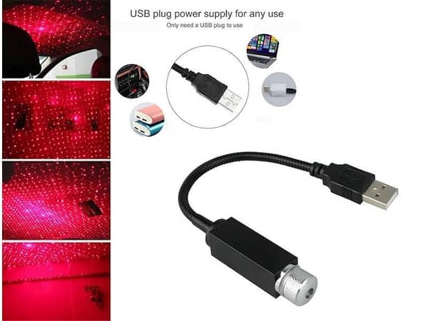 Universal Interior Starry Lamp Star Light LED Projector Usb | 1 Piece |