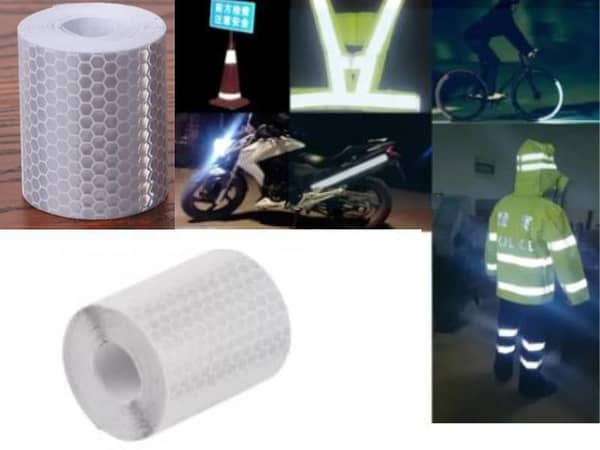 White Reflective Tape Sticker 5cm X 150cm Car Styling
