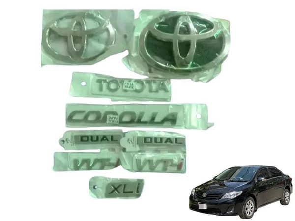 Monogram and Logo Set for Toyota Corolla Xli (2009-2014)